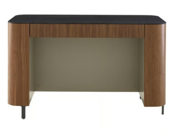 POSTMODERNE - Rectangular wood veneer writing desk by Ligne Roset - view 2
